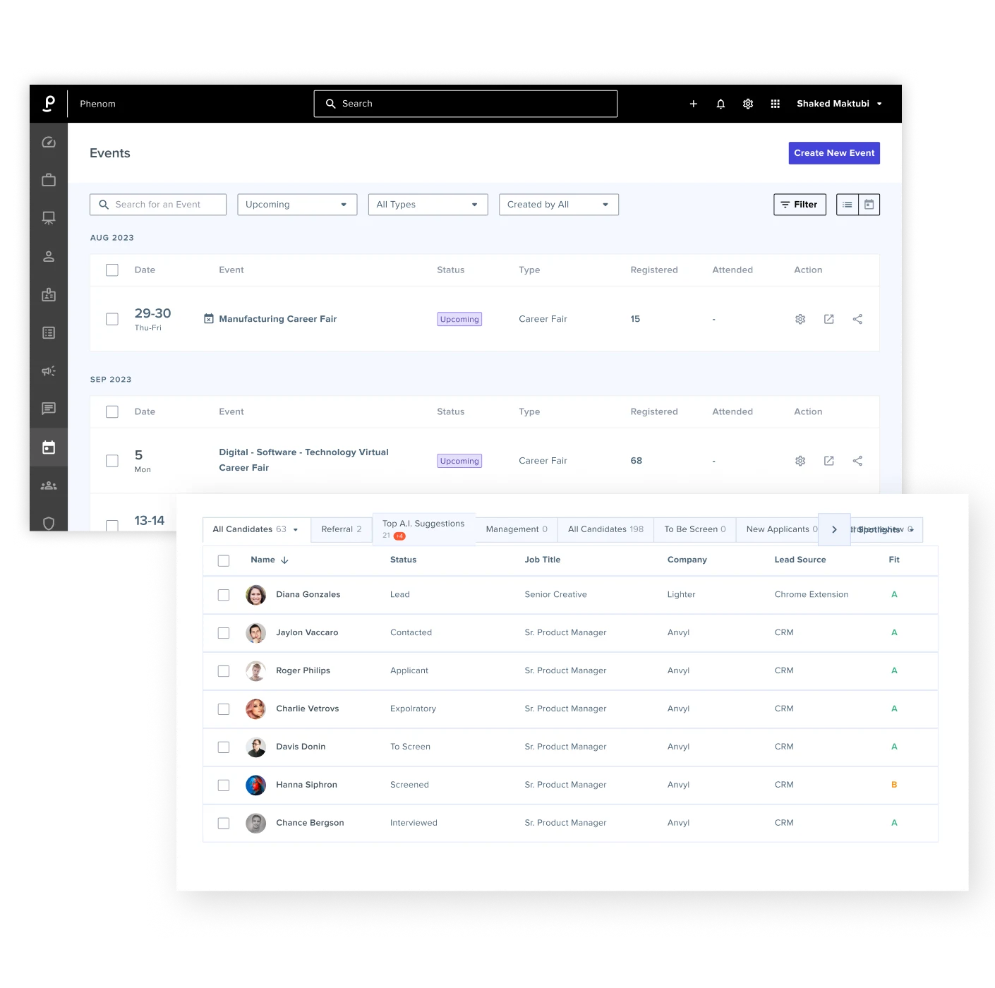Phenom Event Builder