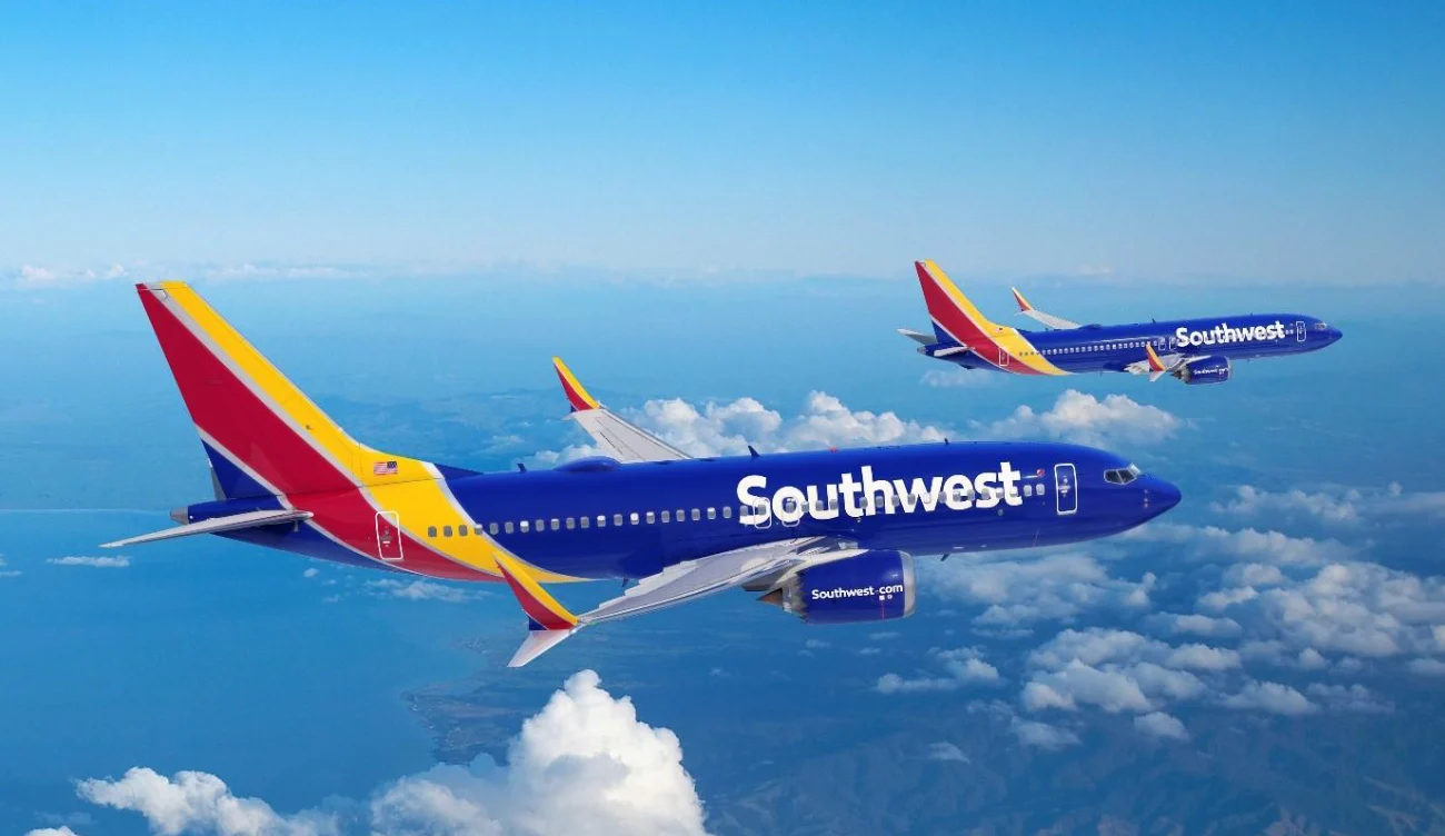 Image of Southwest Airplane Flying
