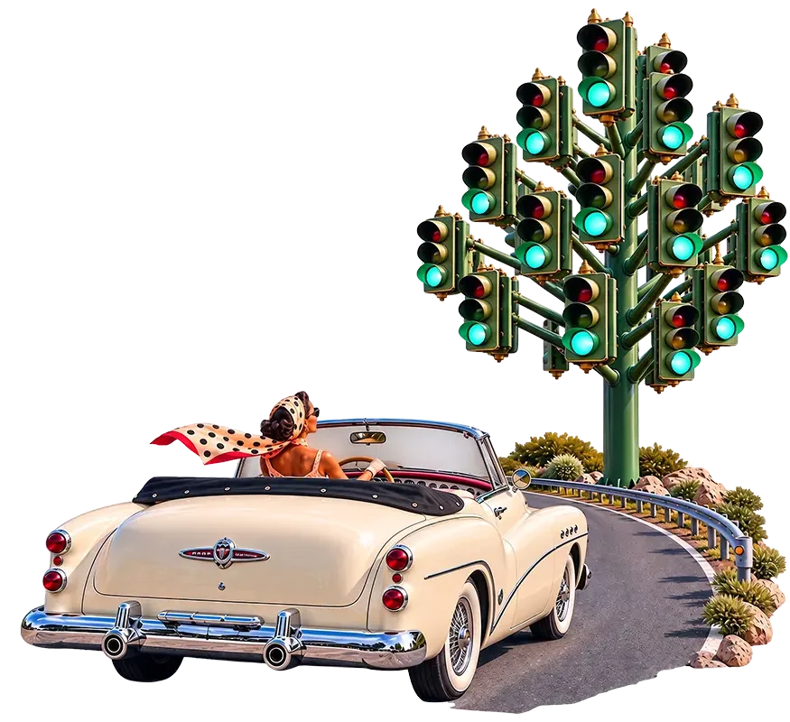 hero-products-hiring-automation-woman-car-traffic-light-tree