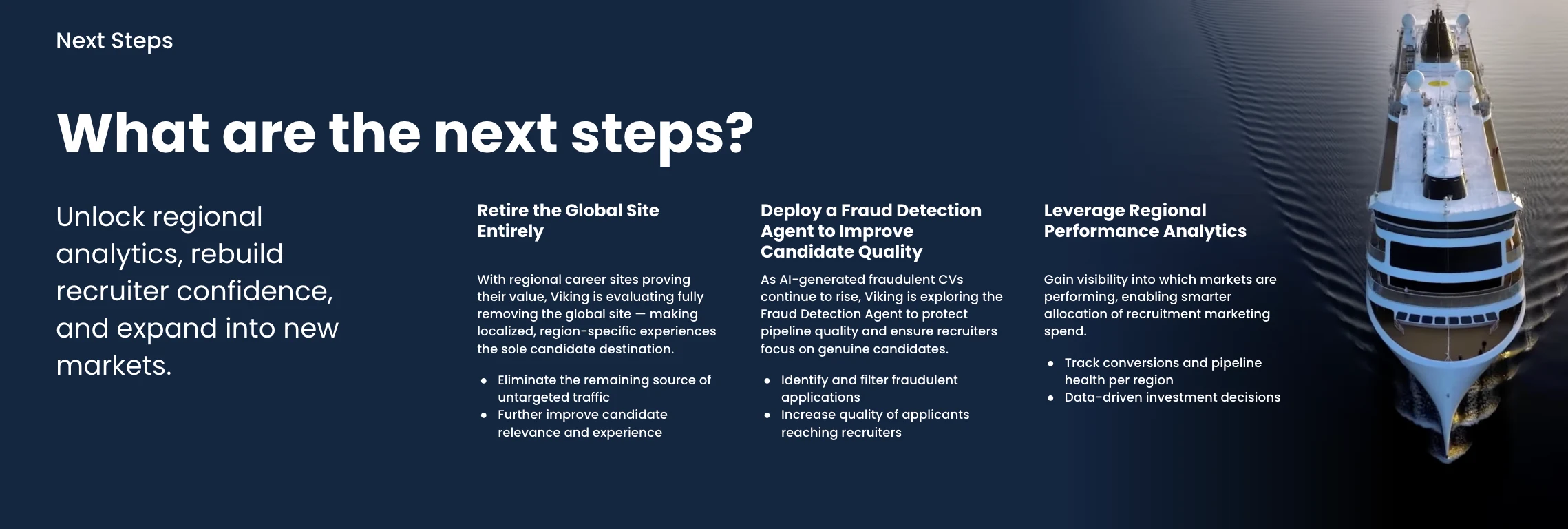 Next steps