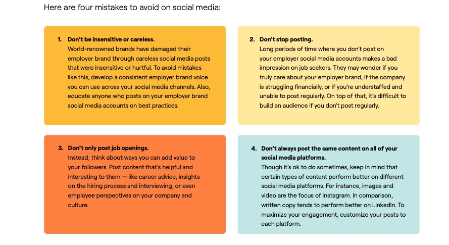 Social Media Mistakes