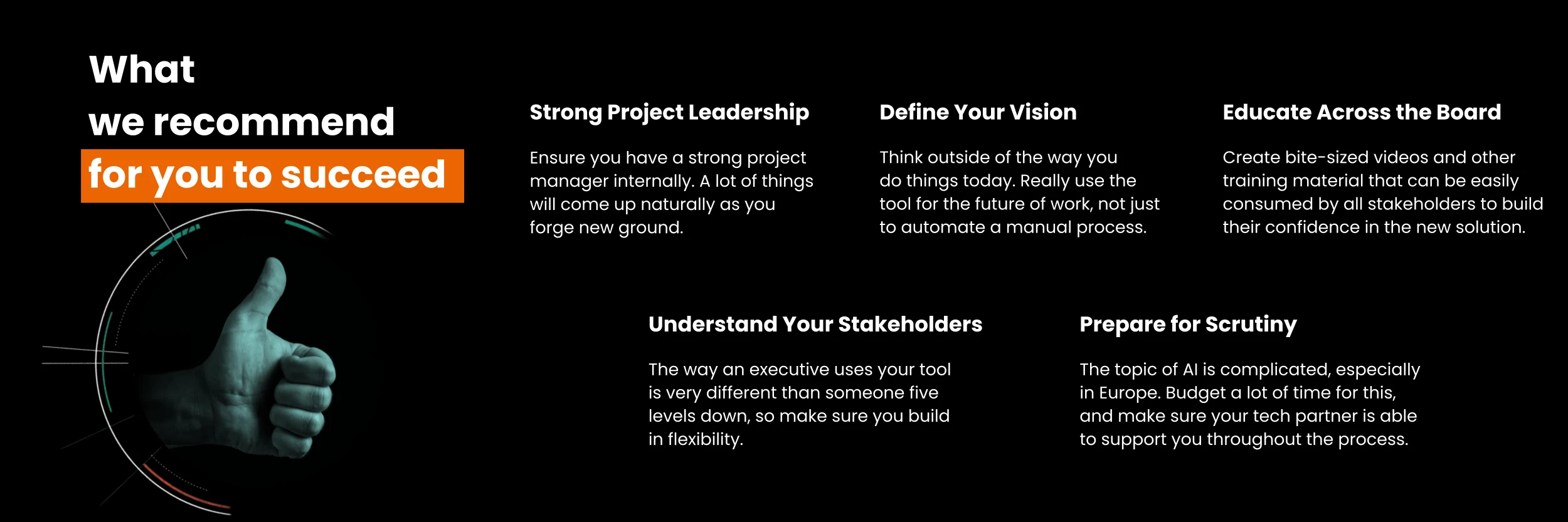 What do Phenom & Siemens Healthineers recommend for you to succeed