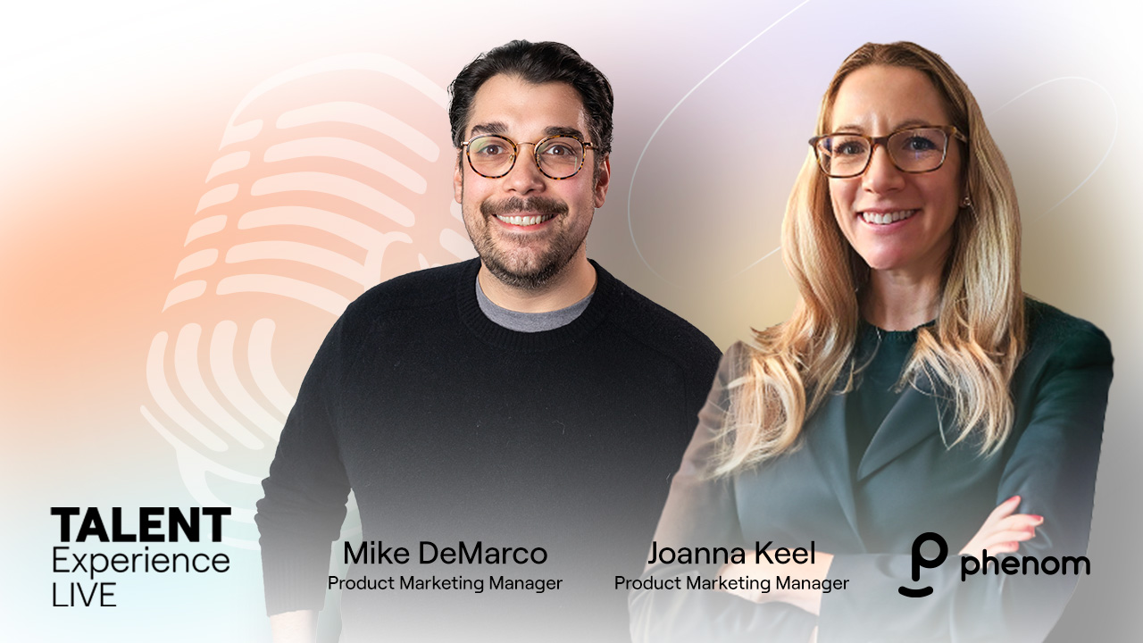 Debunk common misconceptions about candidate screening on this episode of Talent Experience Live with guest host Mike DeMarco and Phenom’s Joanna Keel, Product Marketing Manager. 