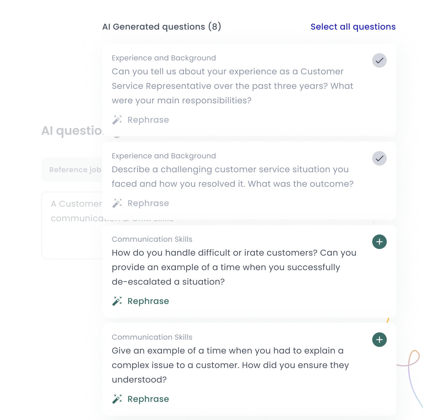 Phenom Question Library