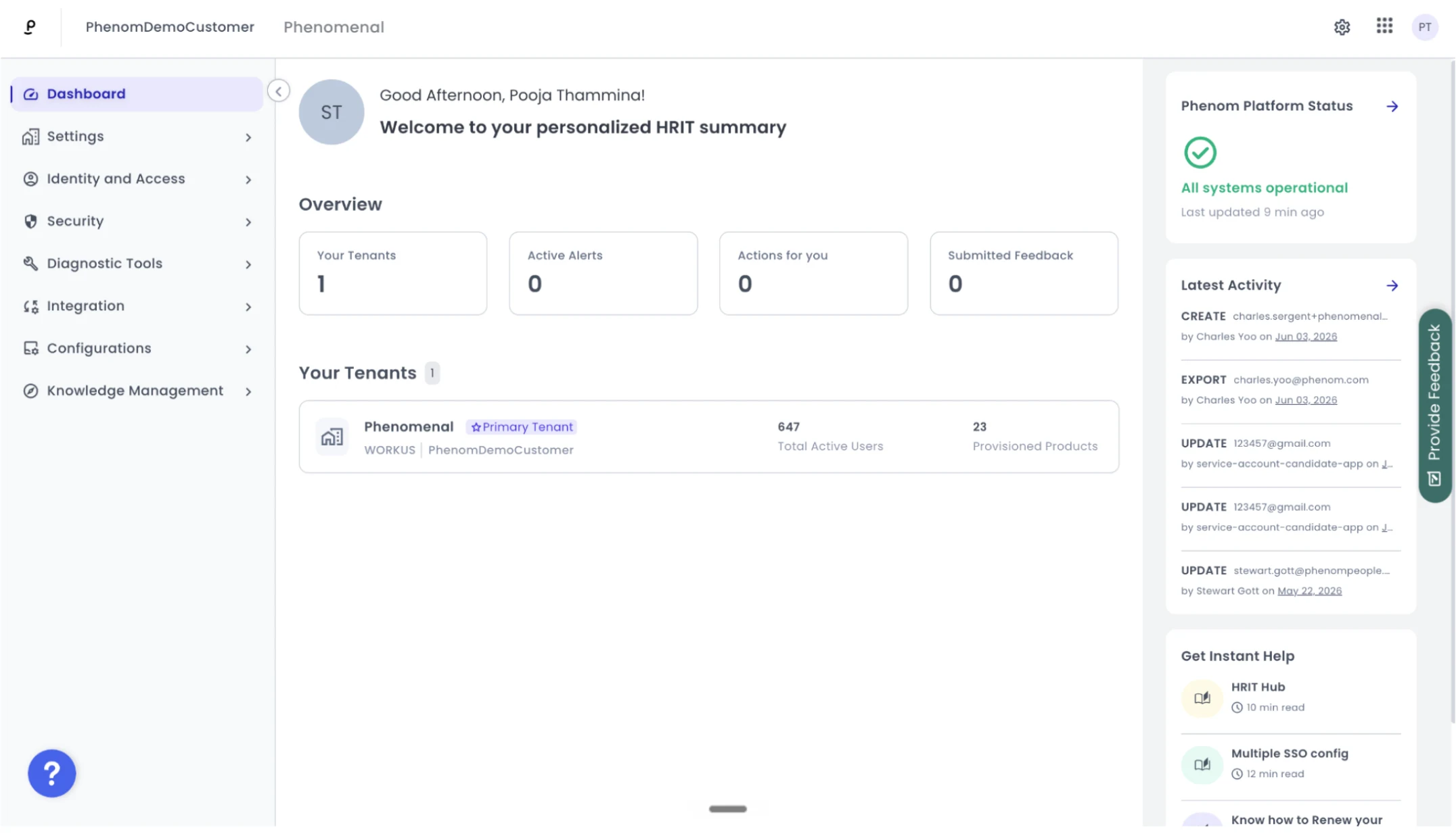 Manage Phenom from one place