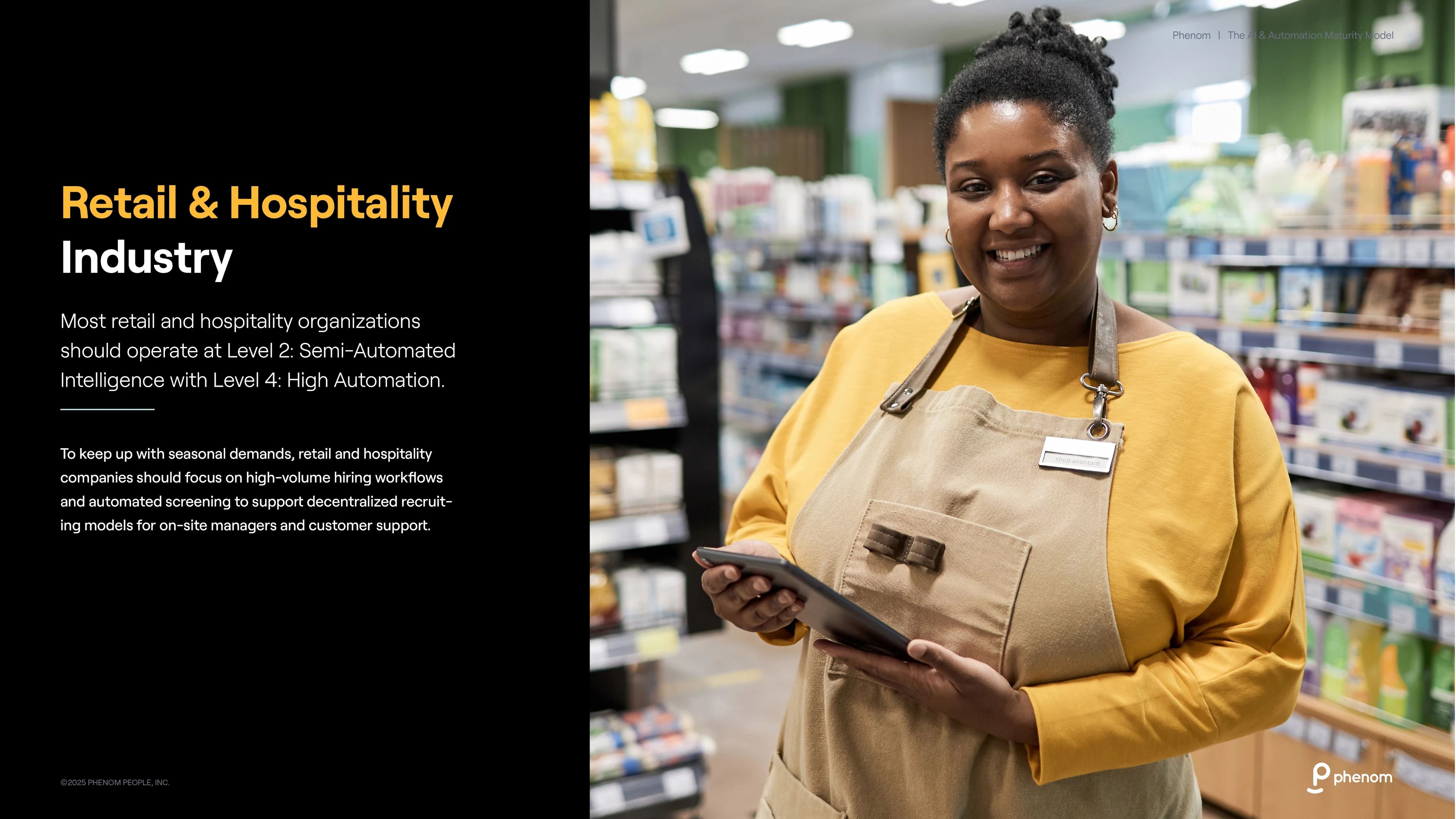 AI and automation benchmark for Retail & Hospitality