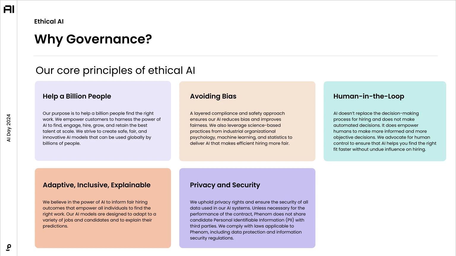 Our core principles of ethical AI