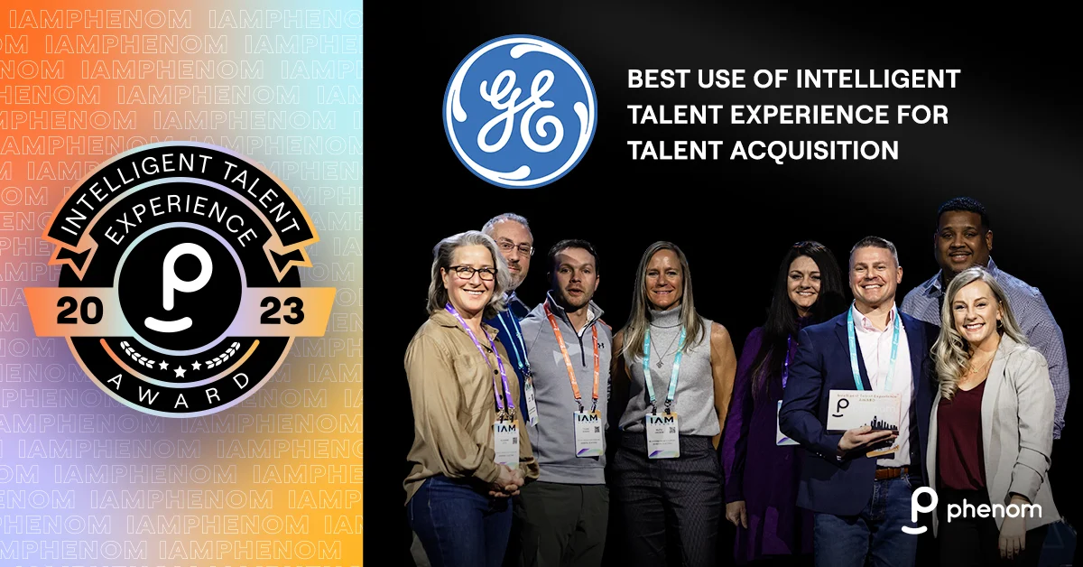 GE accepts team award at IAMPHENOM