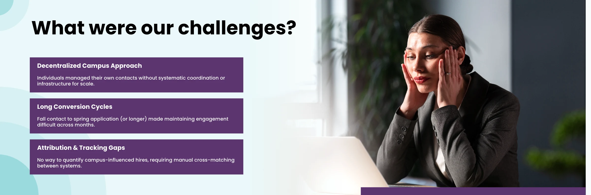 Most common campus recruiting challenges