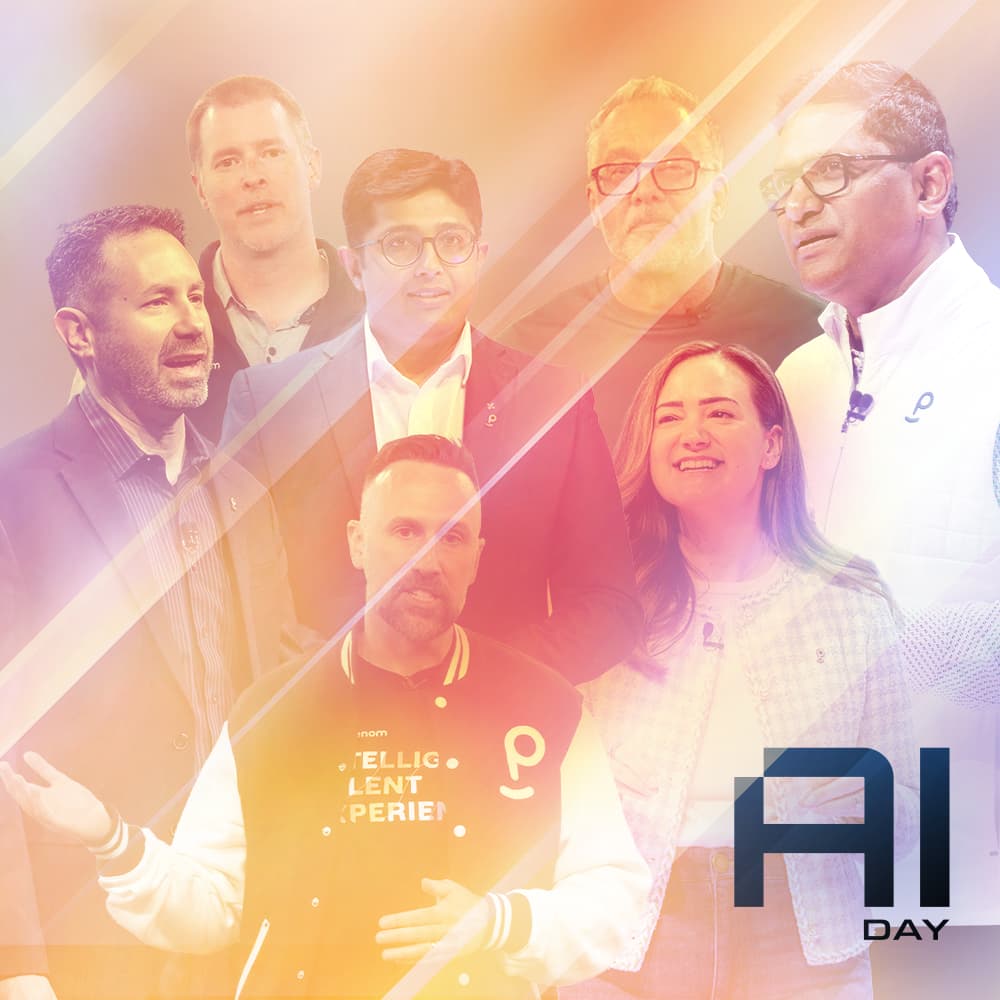 A collage of keynote presenters