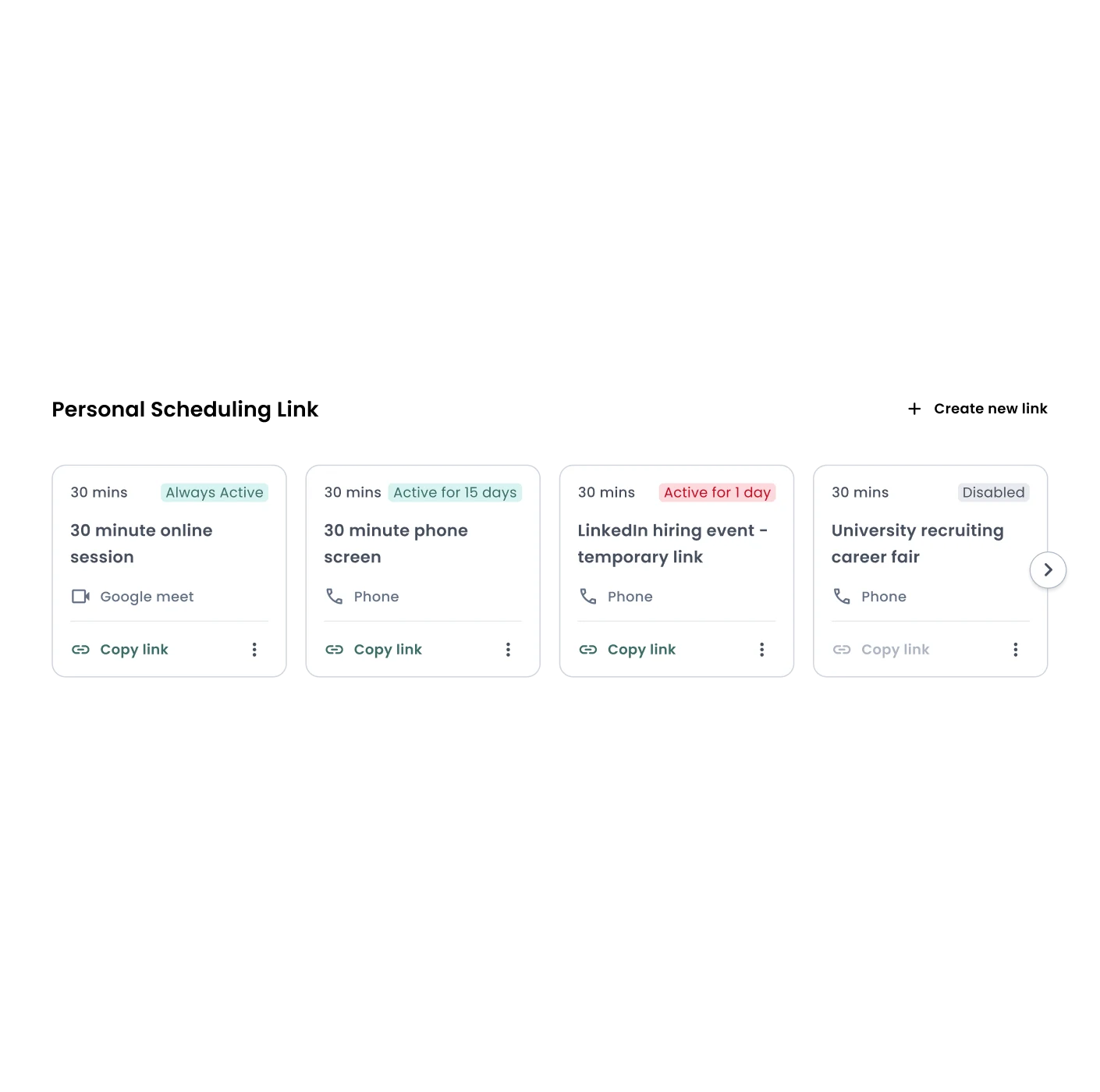 Phenom Personal Scheduling Link