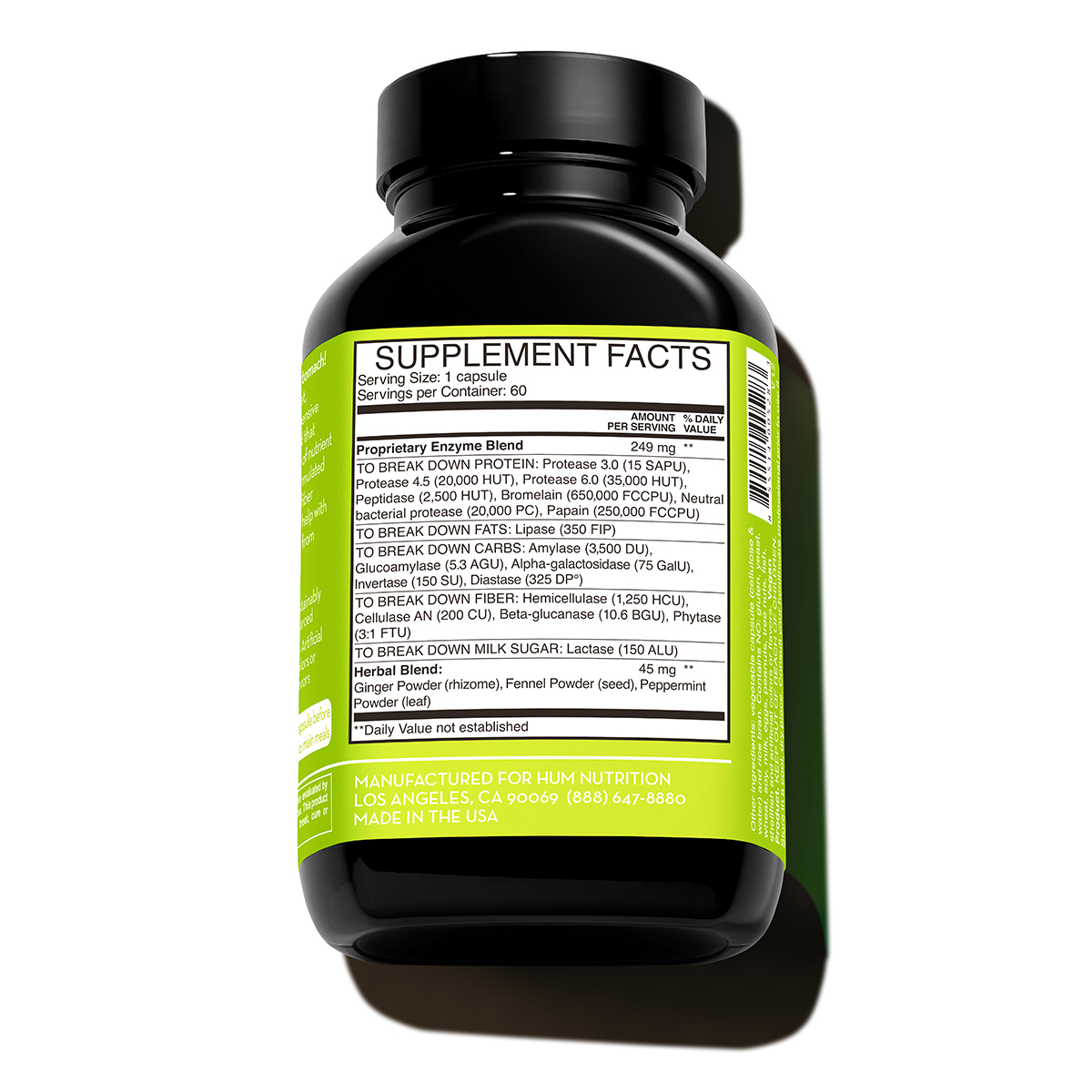 Digestive Enzyme Flatter Me HUM Nutrition