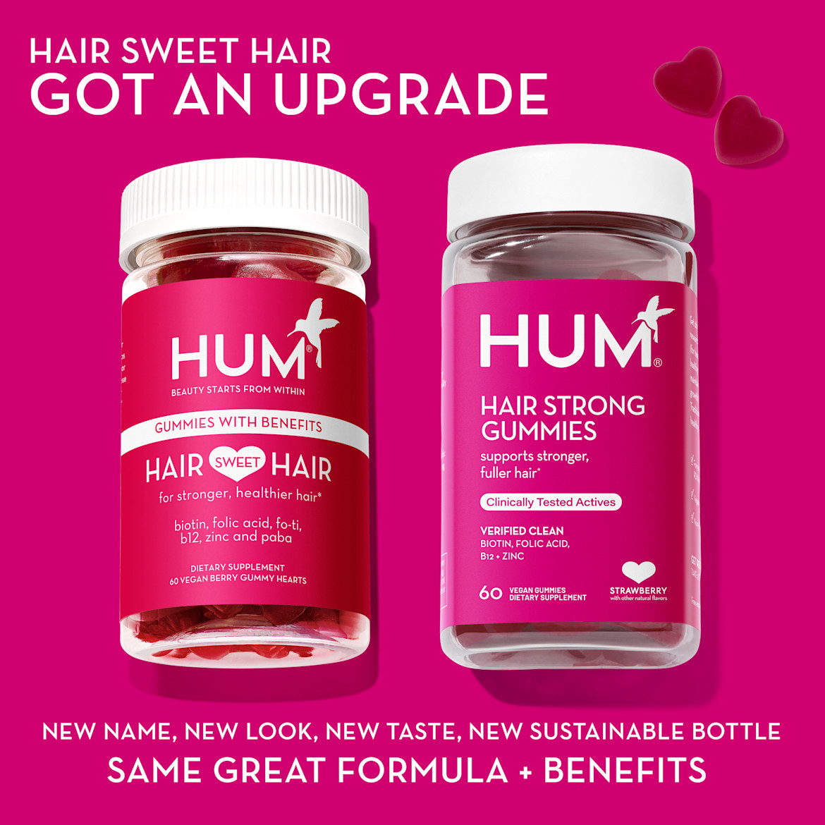 Hair Strong | Best Hair Growth Gummy Vitamin for Women - HUM Nutrition