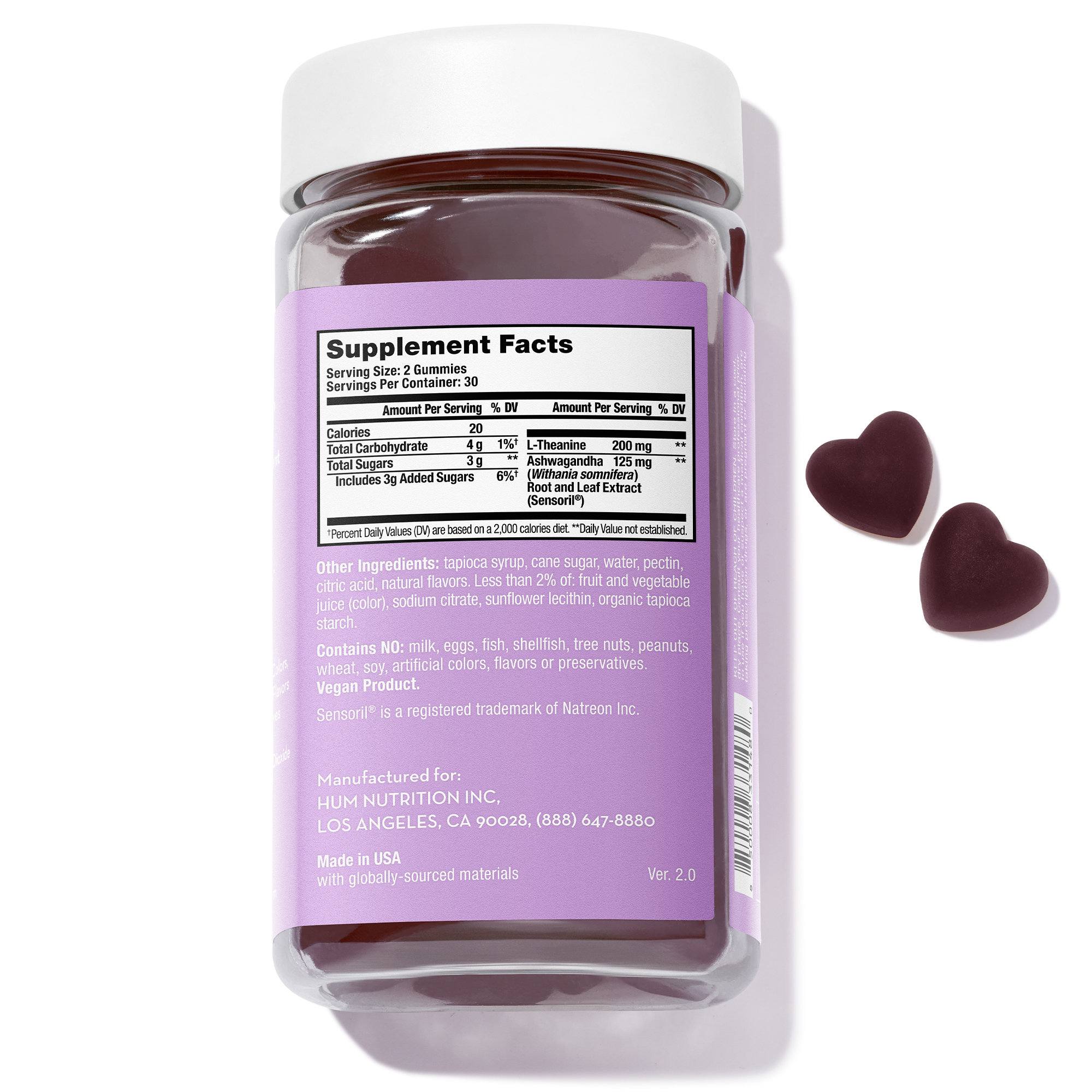 Ashwagandha Calm Gummies | Ashwagandha Stress Gummies - HUM Nutrition ...