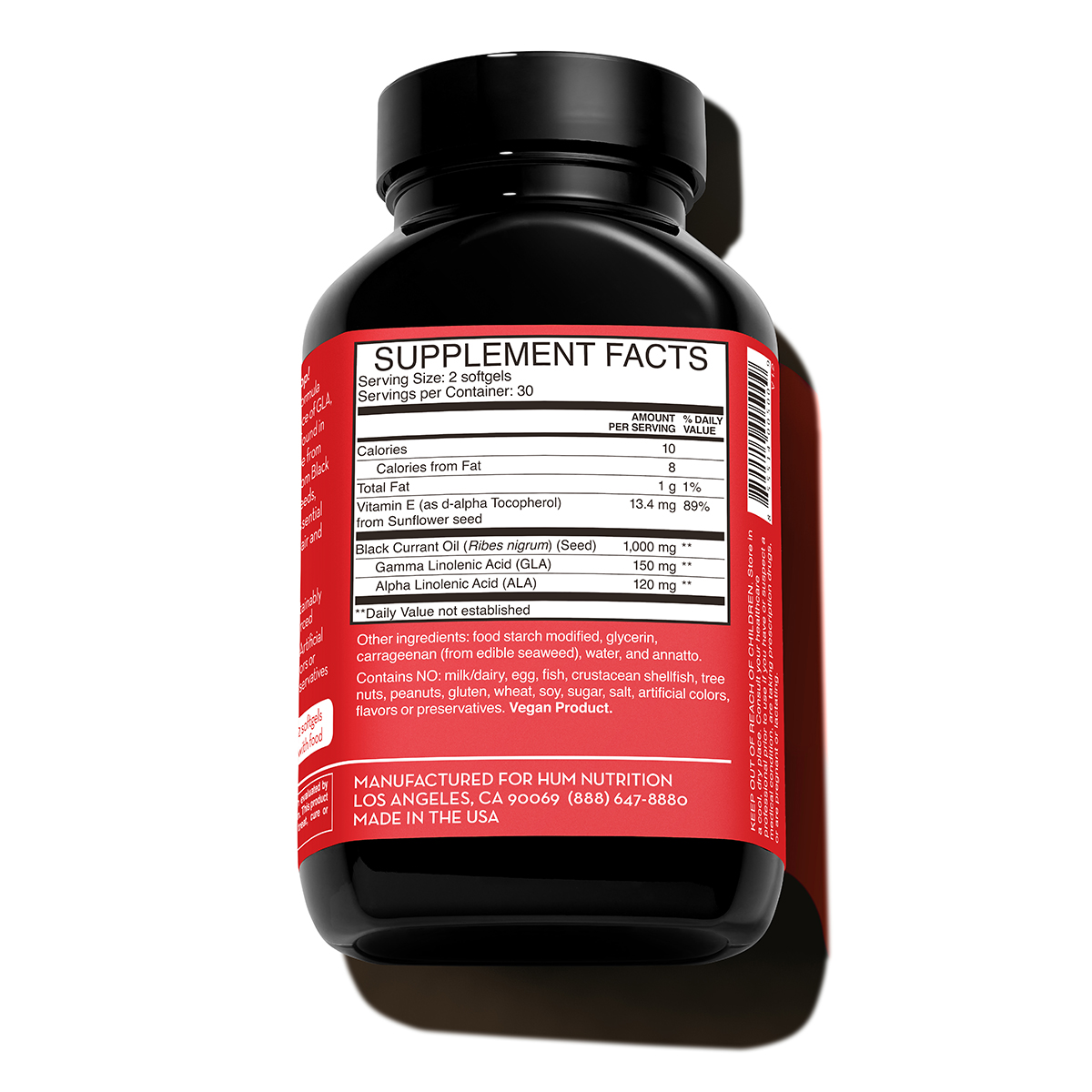 Glowing Skin & Hair Supplement Red Carpet HUM Nutrition