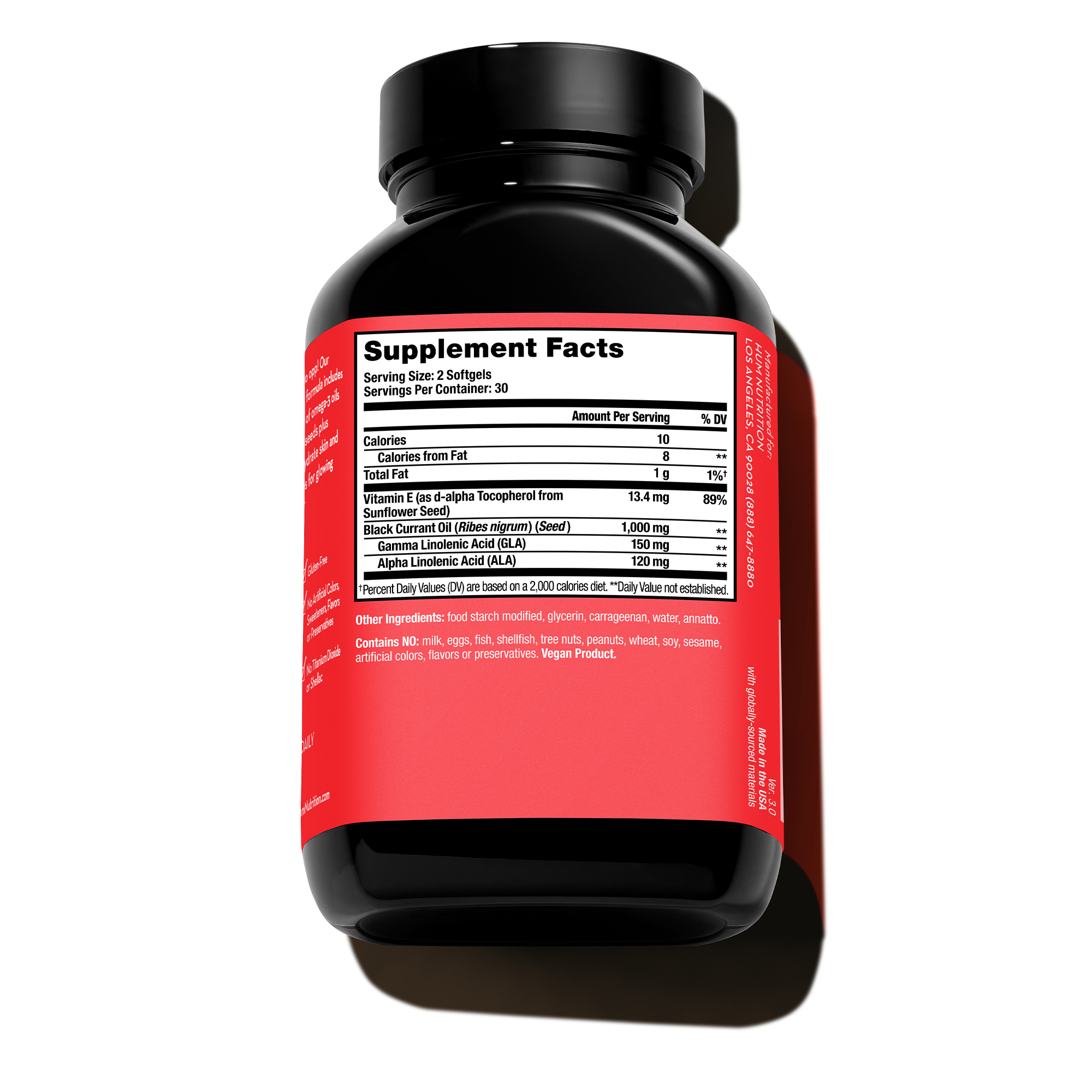 Red Carpet Vitamins For Glowing Skin + Hair HUM Nutrition