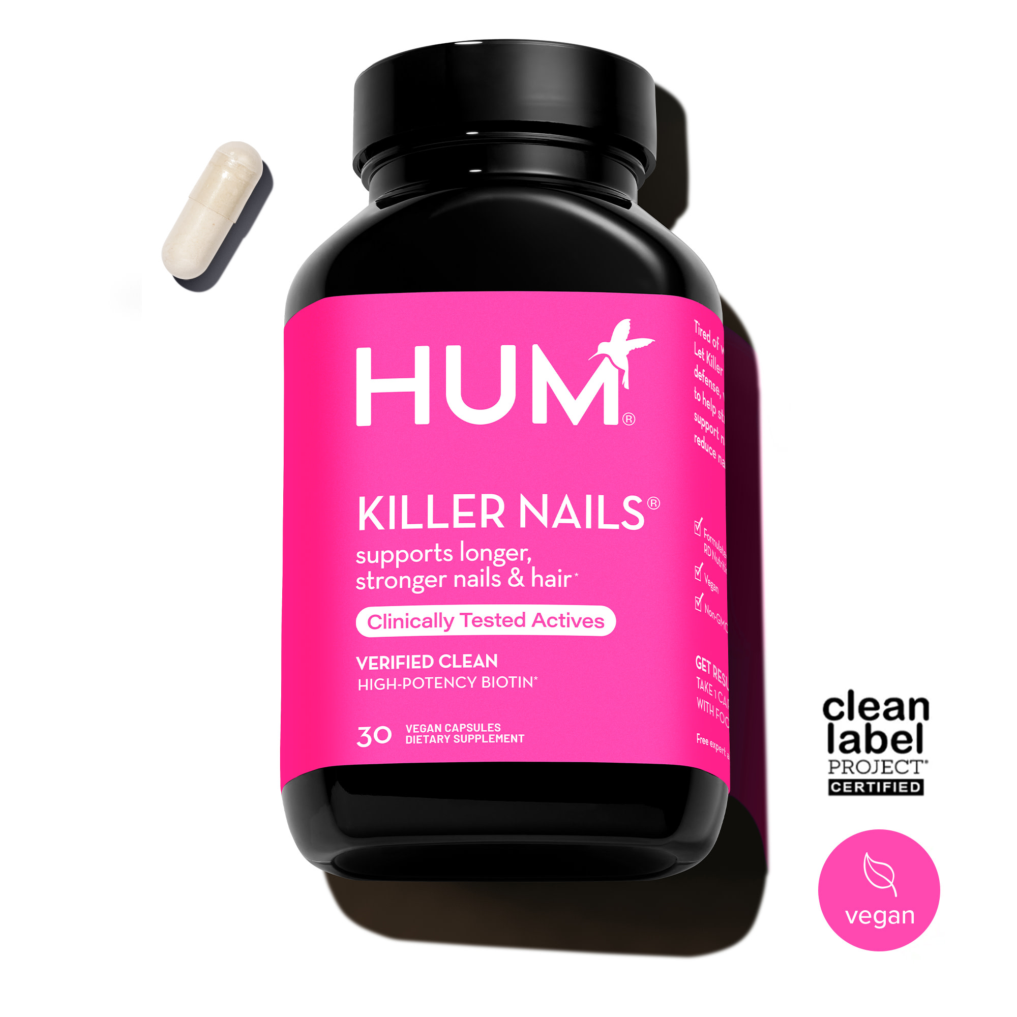 Killer Nails | Hair and Nail Vitamins with Biotin - HUM Nutrition