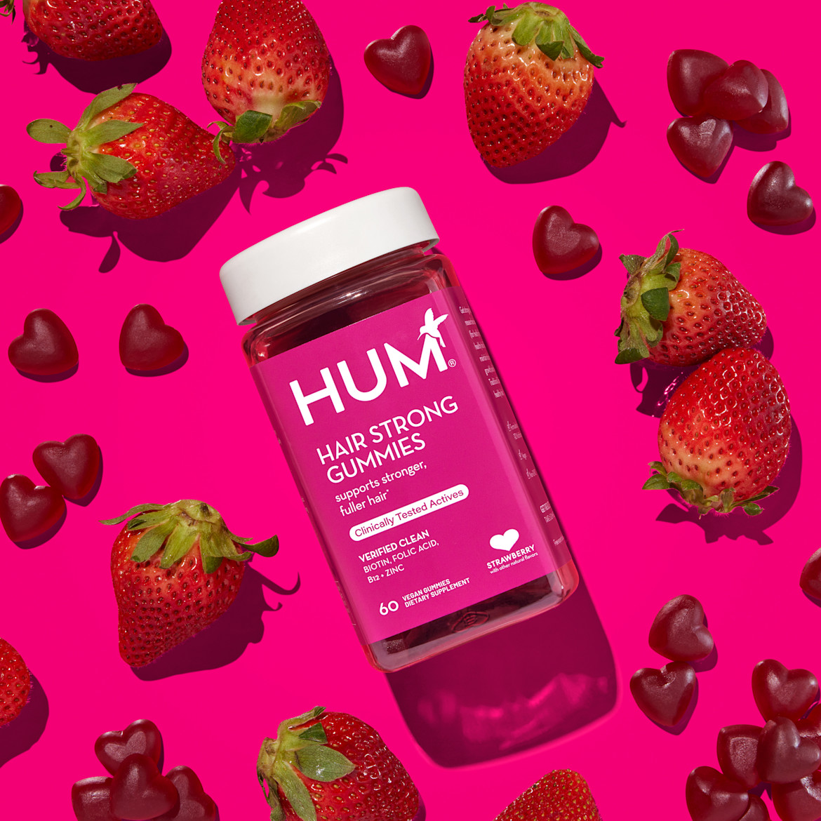 Hair Strong | Best Hair Growth Gummy Vitamin for Women - HUM Nutrition