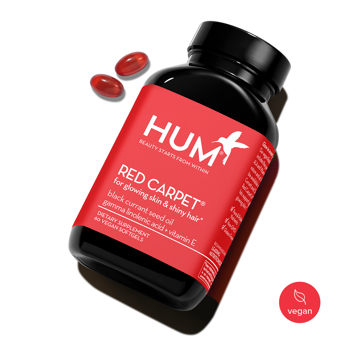 Glowing Skin & Hair Supplement Red Carpet HUM Nutrition