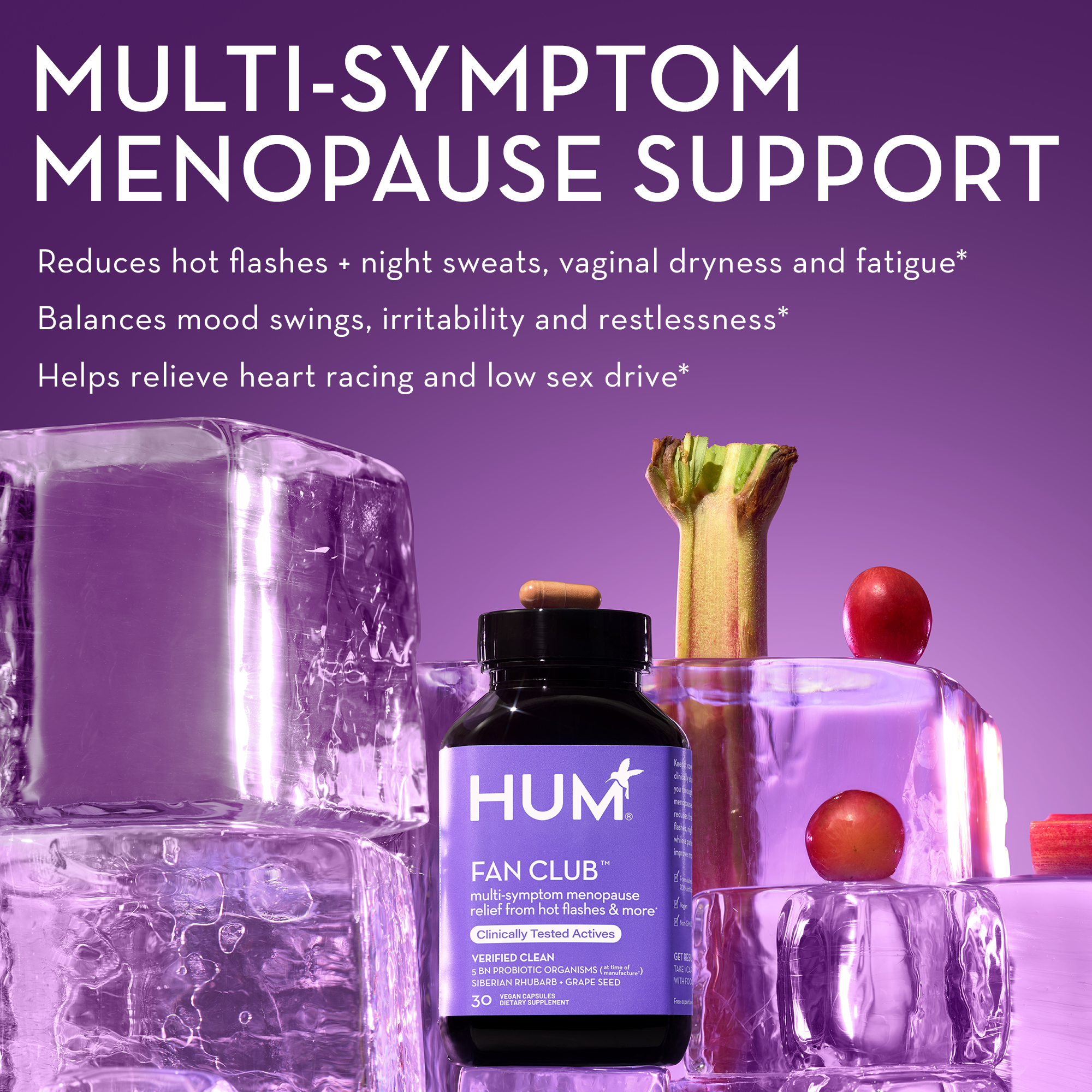 Fan Club Menopause Supplement HUM Nutrition