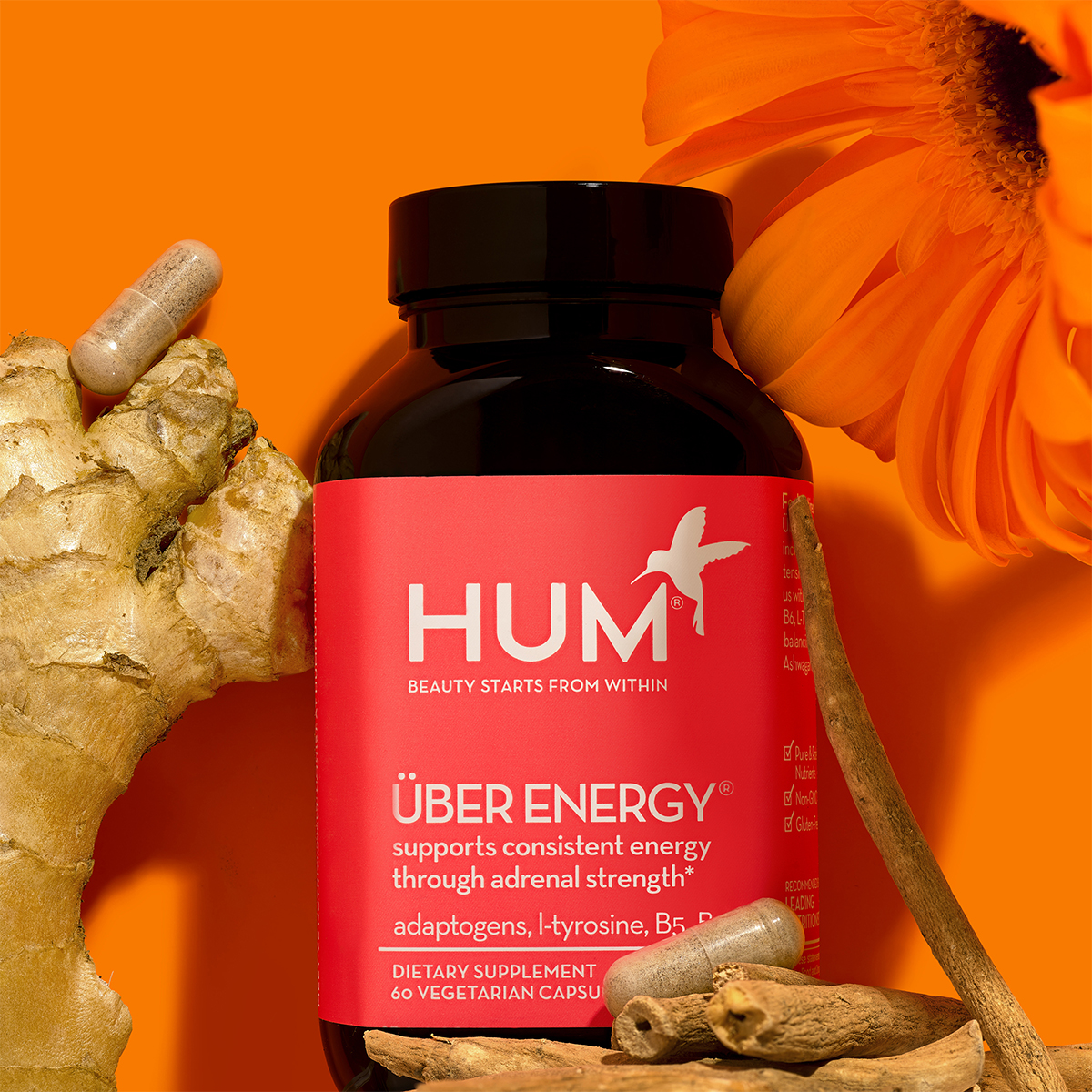 Adrenal Fatigue Supplement - Uber Energy - HUM Nutrition