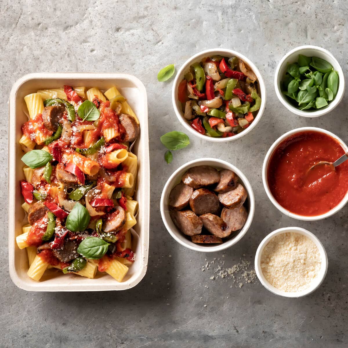 Italian Sausage and Peppers Pasta Meal Kit Simplot Foods