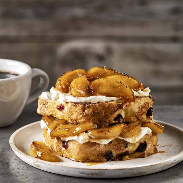 Tostada francesa de manzana asada con caramelo salado | Simplot Food - USA
