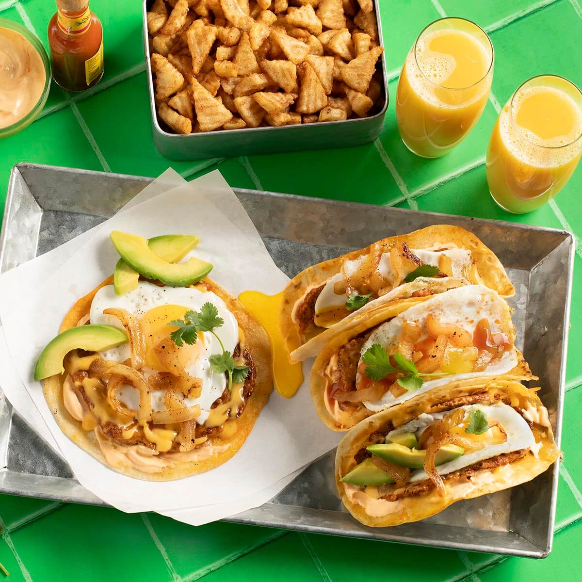 Chorizo Smash Breakfast Taco | Simplot Food - USA