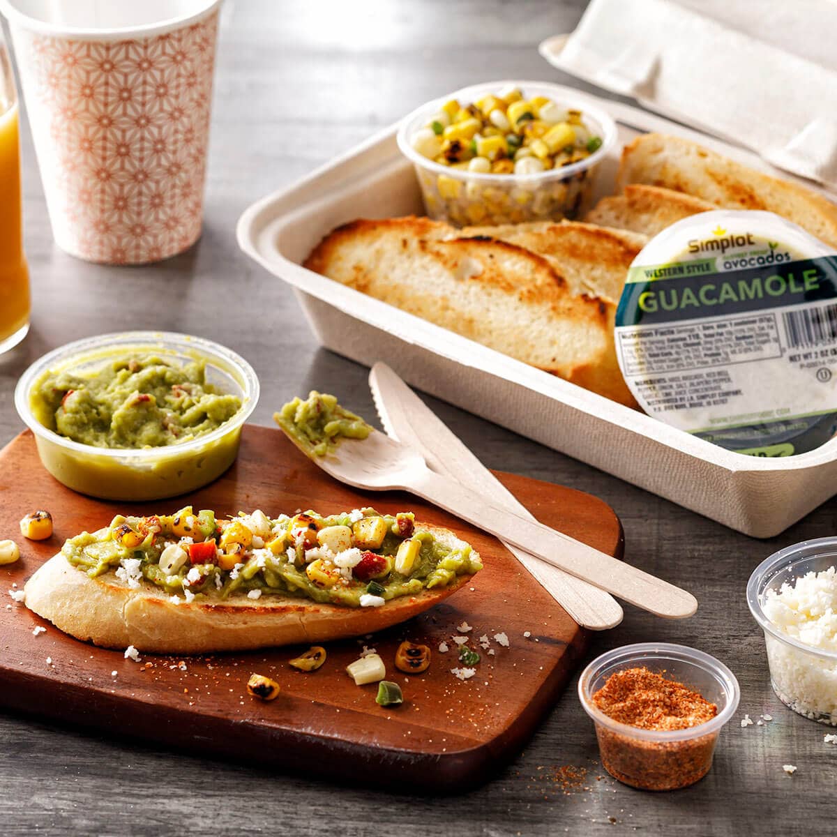 Street Corn Avocado Toast Grab and Go Kit | Simplot Foods