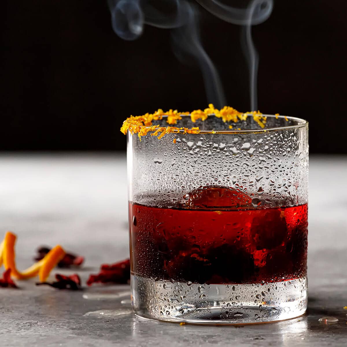 Black Cherry and Hibiscus Old Fashioned | Simplot Foods