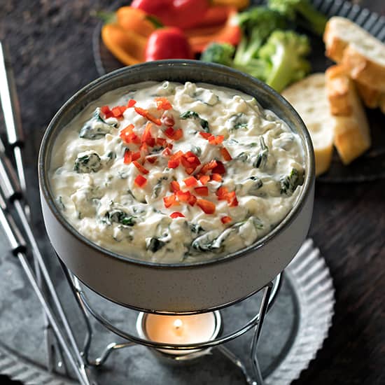 Parmesan &amp; Spinach Fondue | Simplot Food - USA