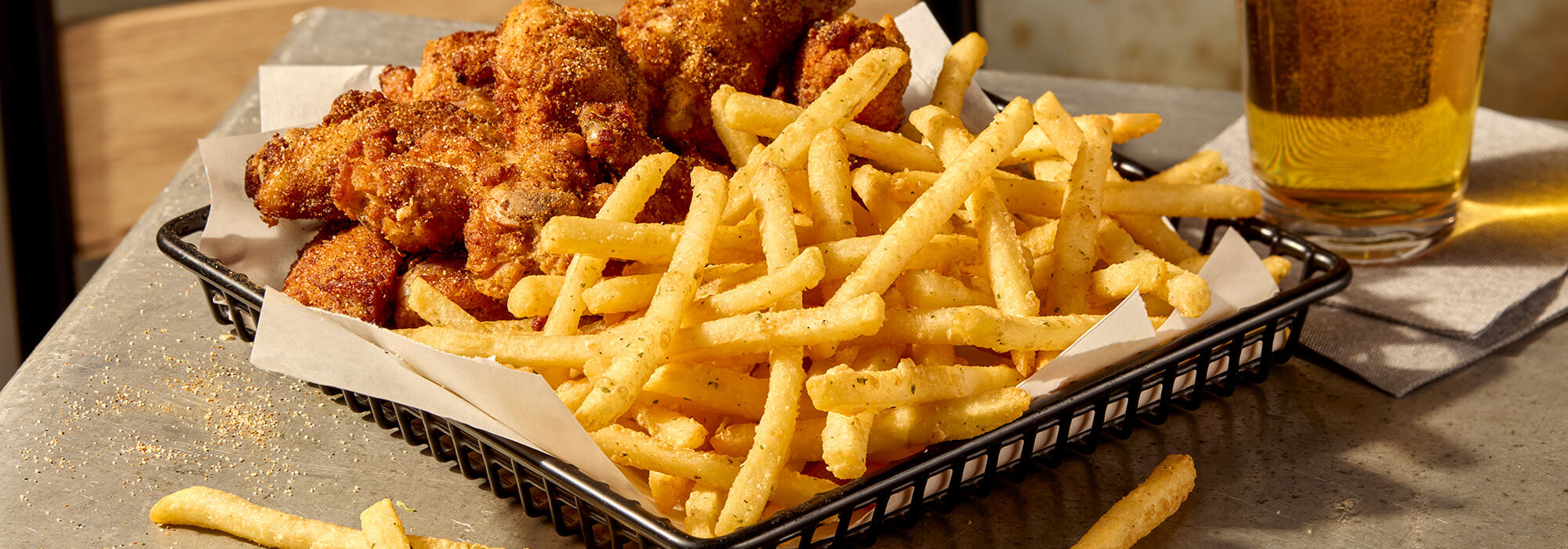 Clear Coated Straight Cut Fries, Skin On | Simplot Food - USA