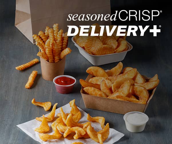 Simplot Seasonedcrisp Delivery Plus 1/2 Savory Battered Deep Skin On V  Crinkle Cut French Fries, 5 Pound -- 6 per case