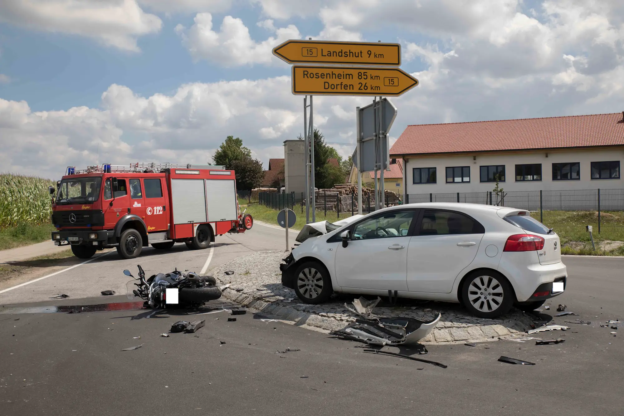 Verkehrsunfall Motorrad