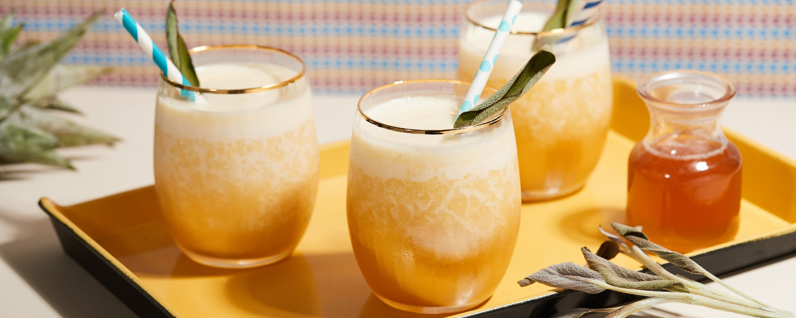 Import-Recipe - Sage Honey Pineapple Blended Cocktail