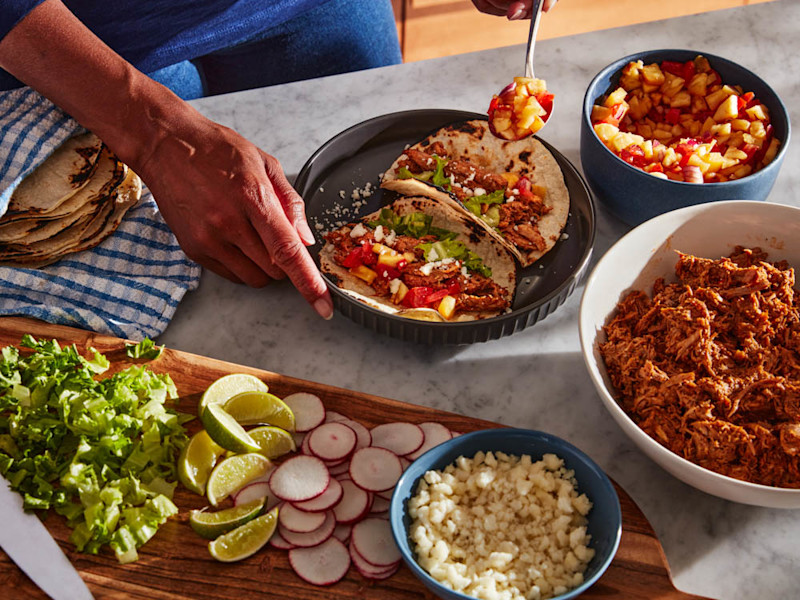 Oven-roaster al pastor tacos