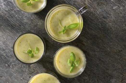 Import-Recipe - Cappuccino of courgettes