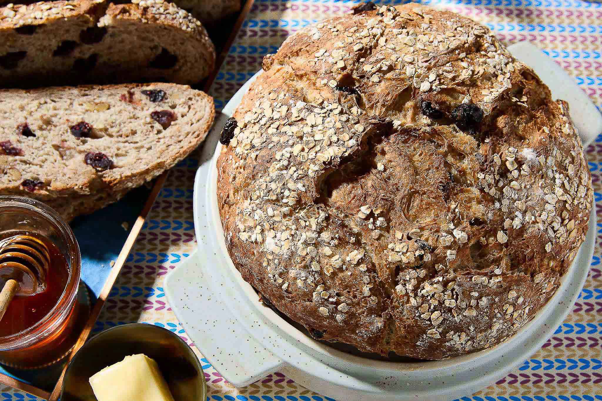 Import-Recipe - Cranberry Oat Walnut Bread