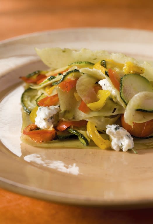 Import-Recipe - Open lasagne with roasted vegetables and herbed ricotta