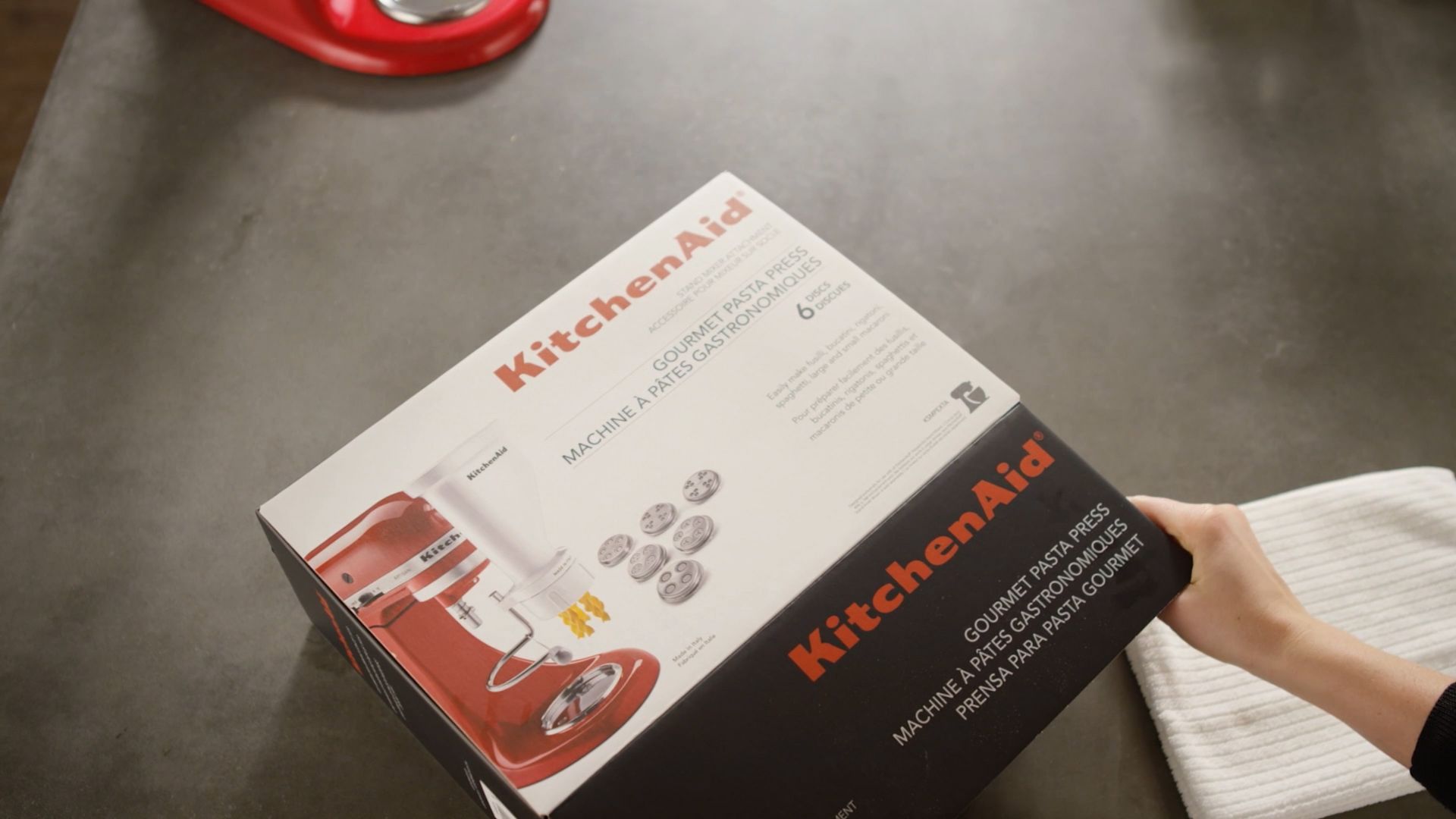 kitchenaid-attachment-pasta-press-6shape-unboxing-video