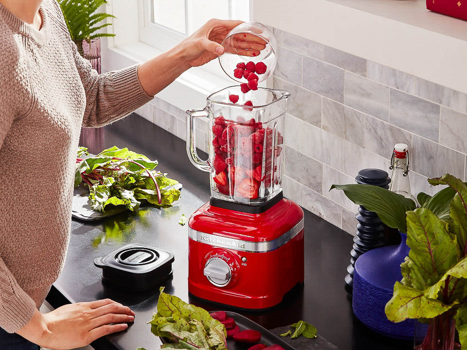 KitchenAid K400 Beetroot Red Blender with Glass Jar + Reviews