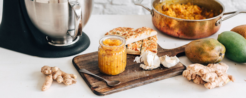 Chutney à la mangue et au gingembre