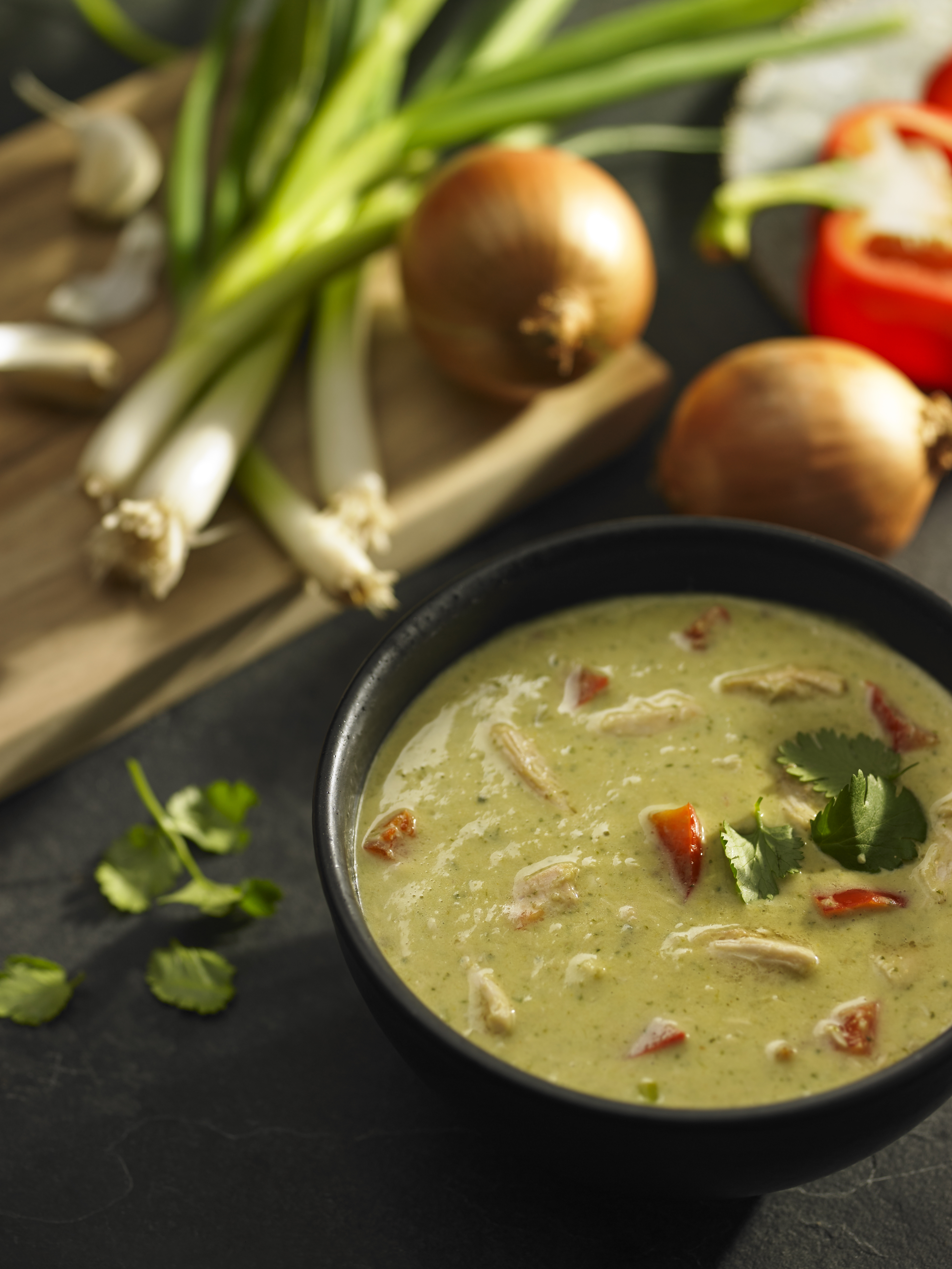 Import-Recipe - Thai green curry chicken soup