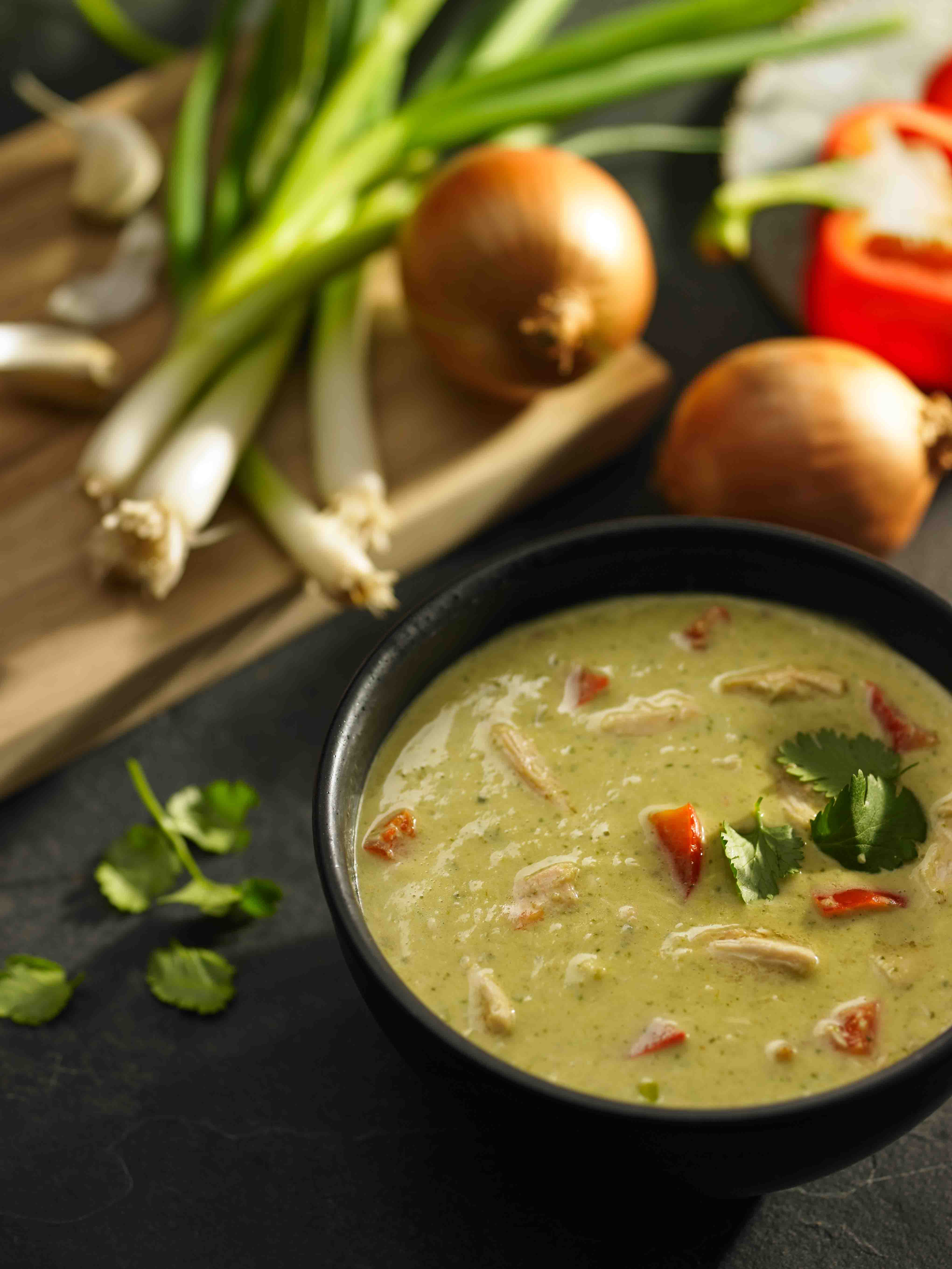 Import-Recipe - Thai green curry chicken soup