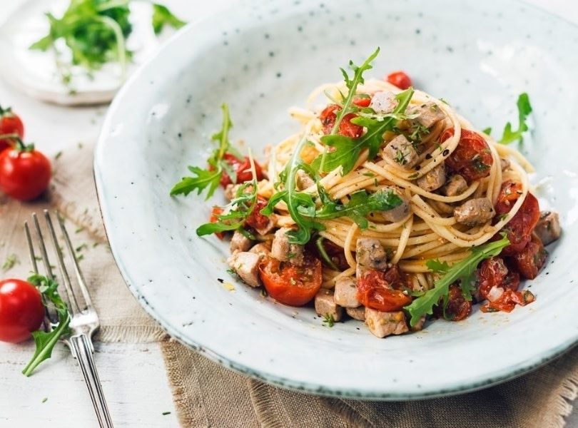 spaghetti-with-rucola-and-cherrie-tomatoes
