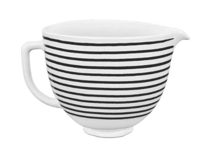 White-ceramic-mixing-bowl-in-black-horizontal-stripes