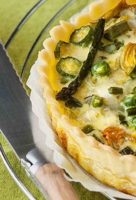 Easy pea and asparagus quiche recipe KitchenAid IE