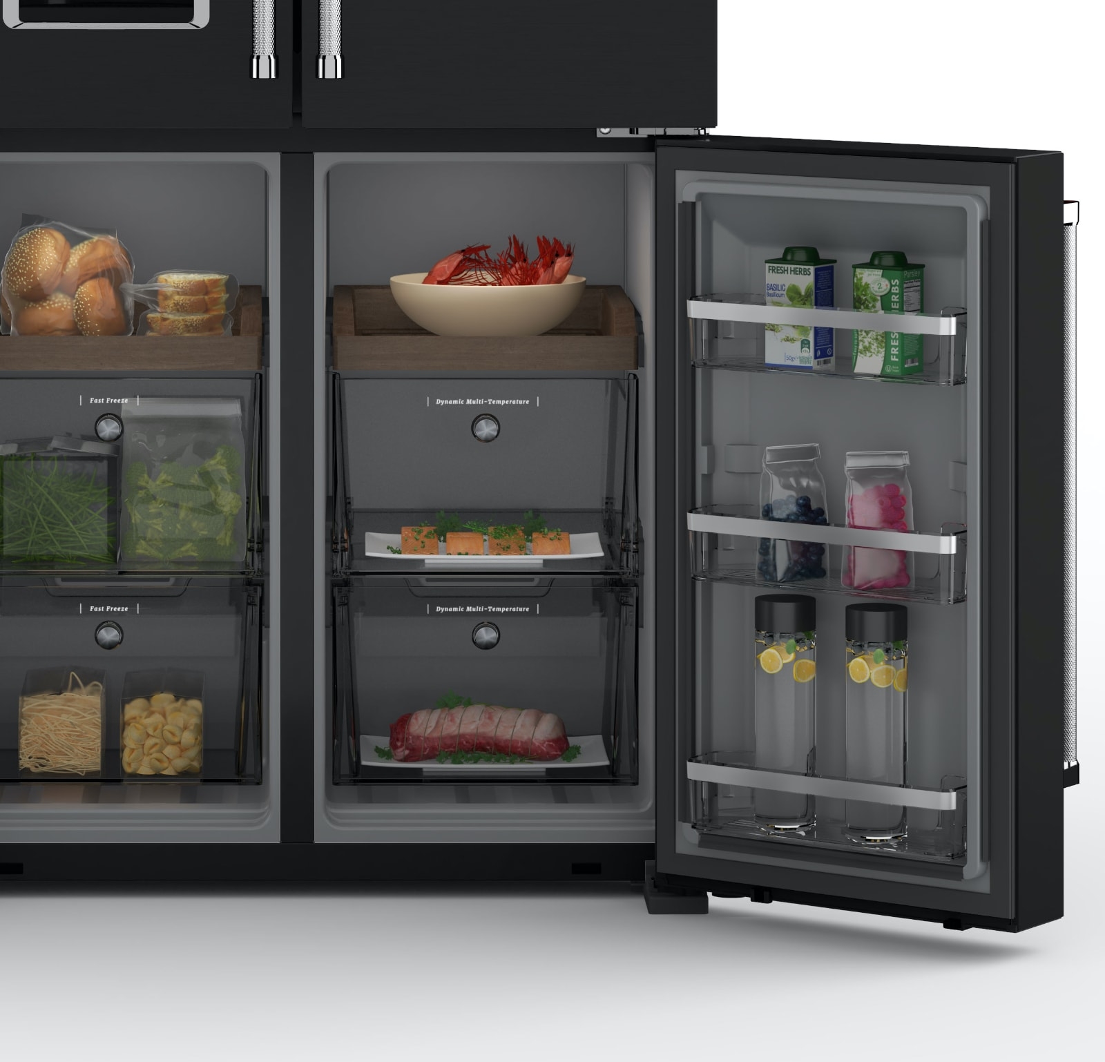 Black-stainless-steel-fridge-kcqbx-18900