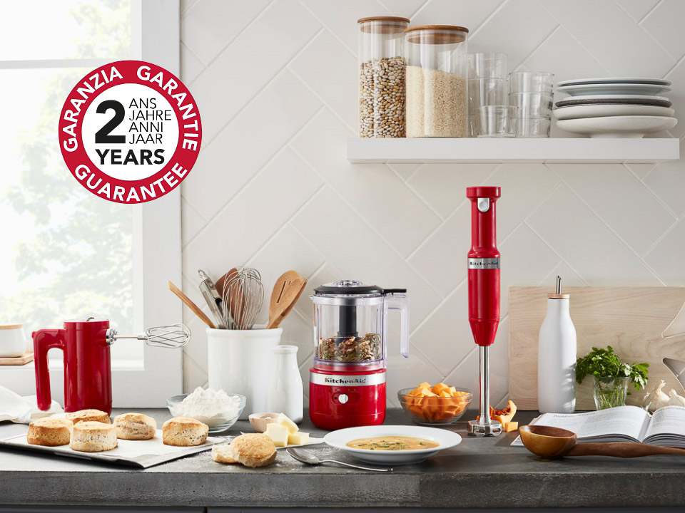 Achat Mixeur plongeant sans fil KitchenAid 55KHB3583 Rouge en Israel