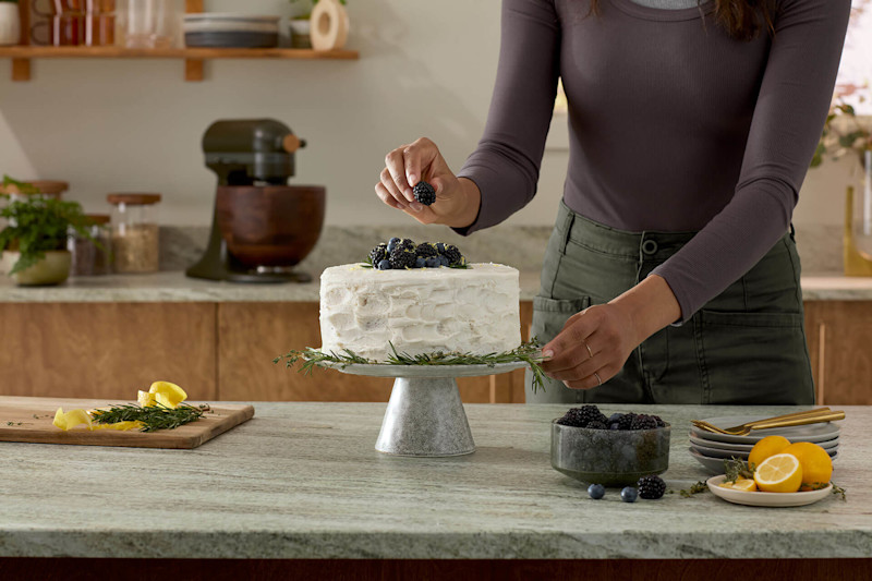Lemon-rosemary-layer-cake-with-dark-berries